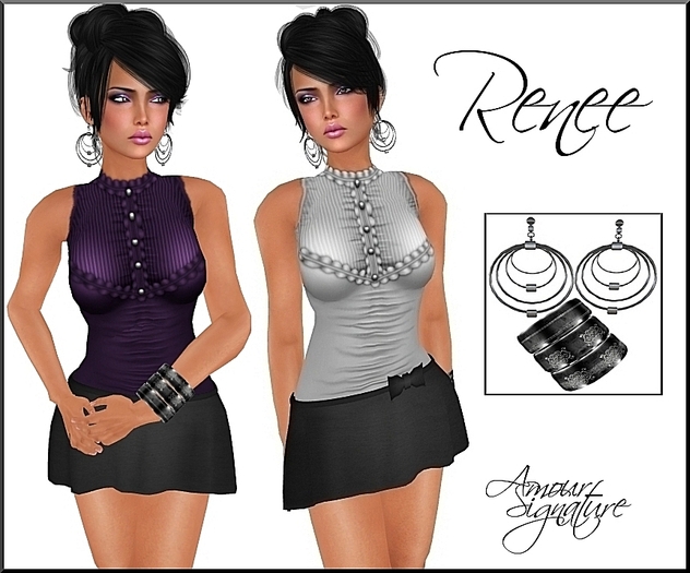 Amour Signature - Renee MESH Outfit - Purple