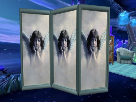 Second Life Marketplace - Teal Child Angel Privacy Screen