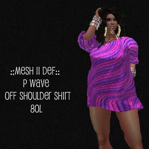 ::Mesh II Def:: P Wave Ladies Jersey Off Shoulder Sweater