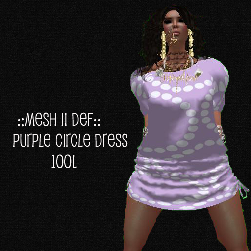 ::Mesh II Def::Purple circle Beach Kaftan