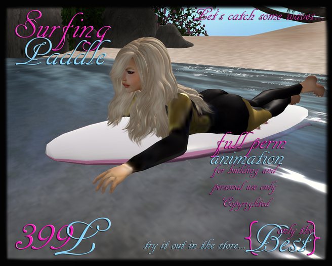 {OnlytheBest} Surfing Paddle- Full Perm Animation