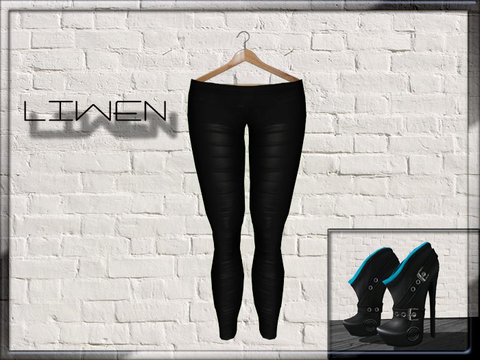 .:LIWEN:. Boot Short Black Green and Leggings