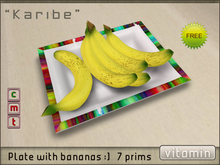 vitamin --- "Karibe" Plate Of Bananas GIFT