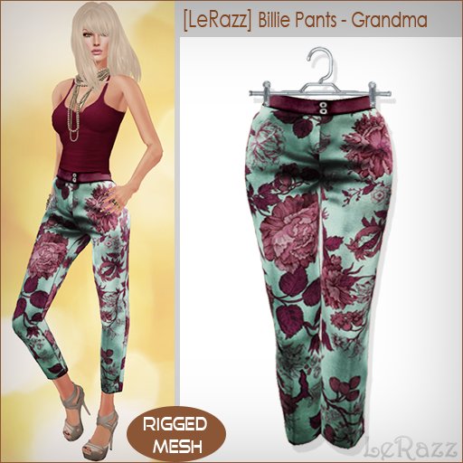 [LeRazz] Billie Pants - Grandma (Rigged Mesh)