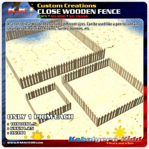 *KK* Close Wooden Fences (Boxed)