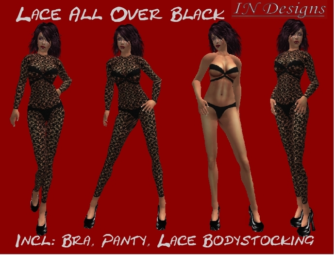 :IN Designs: Lace All Over Black