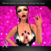 Harem jewelry set pink