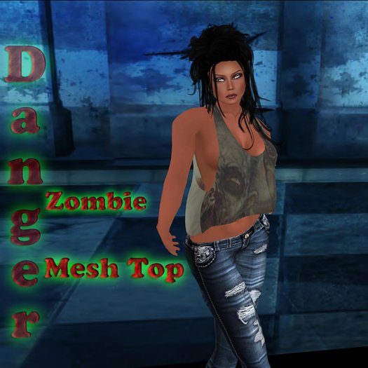 Oddity Danger Zombie Rigged mesh top