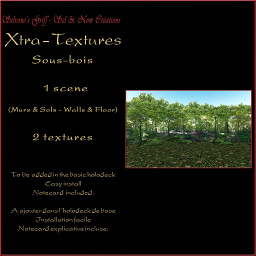 Holodeck Xtra Textures - Sous-bois  MCP