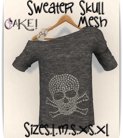 [[>CaKe!<]]Sweater skull-mesh