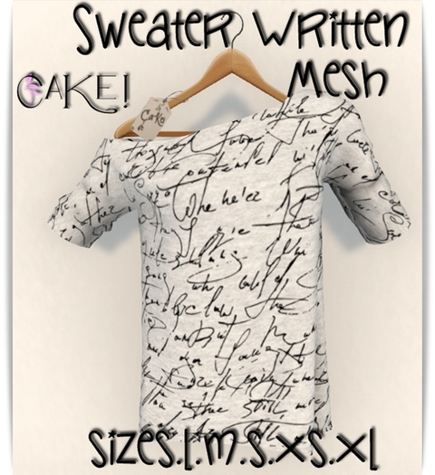 [[>CaKe!<]]Sweater written-mesh