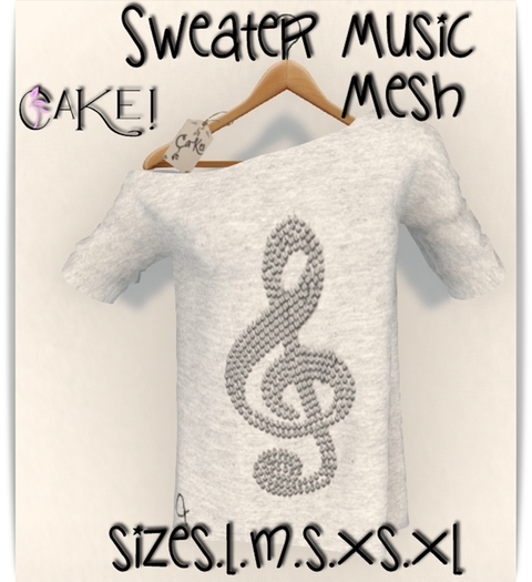 [[>CaKe!<]]Sweater music-mesh