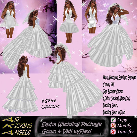 AKA Sasha Wedding Package Bridal Gown Bride Dress