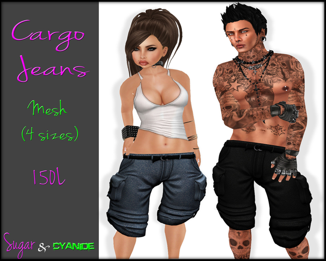 **S&C** Cargo Jean Shorts - Fat Pack