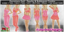 *Awesome Designs Dormitory Doll In Peachy & Bubblegum