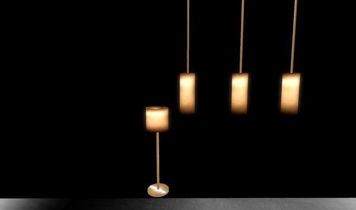 *JD*LAMP SET brown 1