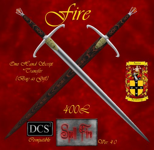 Fire Single Hand Sword