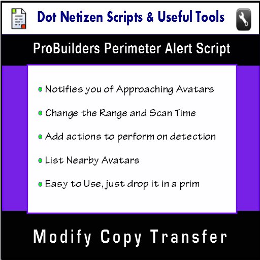 ProBuilders Perimeter Alert Script (Full Perm)