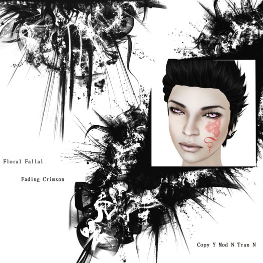 ~.:Asaria:.~ Floral Fallal Tattoo Red