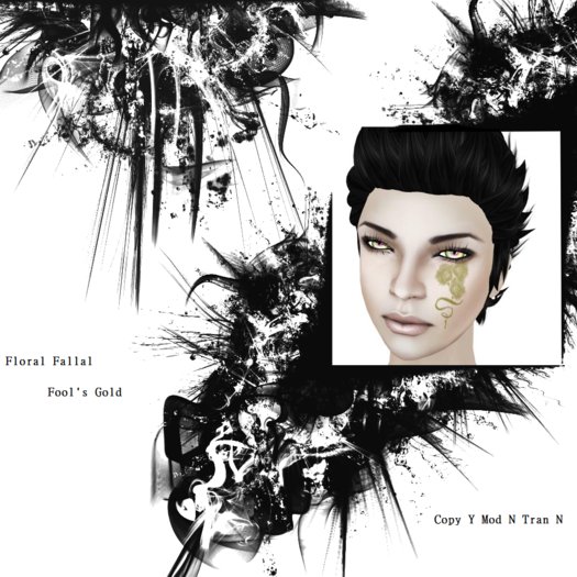 ~.:Asaria:.~ Floral Fallal Tattoo Gold
