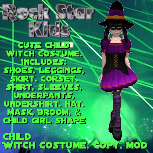 Child Witch Costume (BOXED)