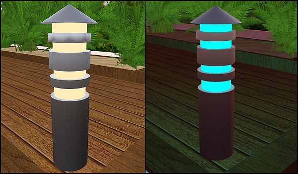 Outdoor Lamp with Menue 01 by Xara Rau