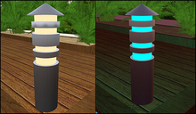 Outdoor Lamp with Menue 01 by Xara Rau