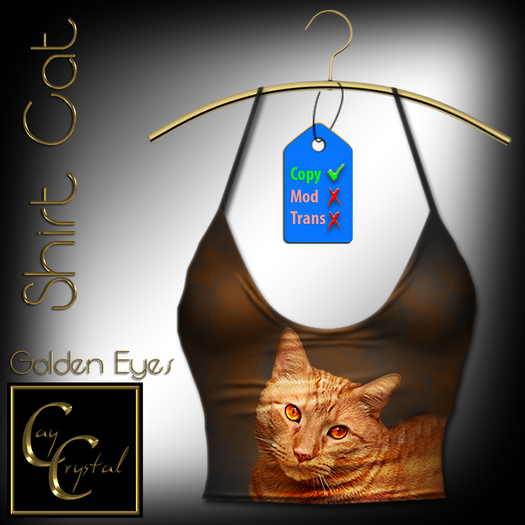 CCD Shirt Cat Golden Eyes