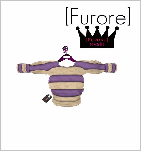 [Furore] MESH Sweaters [Basic] *Liliac Stripes*