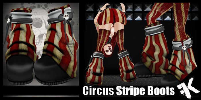 FK! - Circus Stripe Boots
