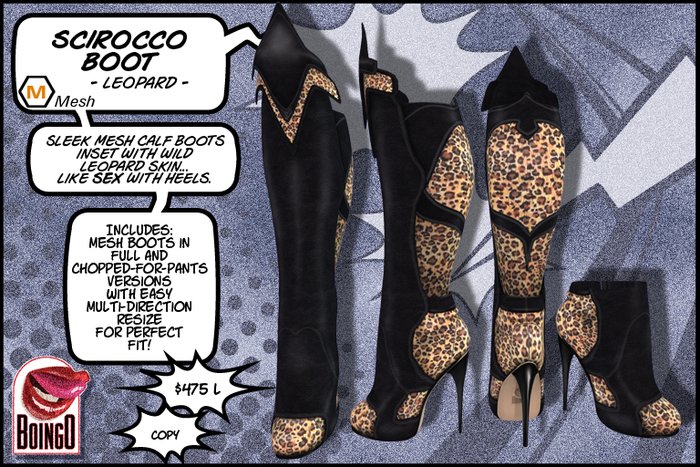 BOINGO Mesh Scirocco Boots-Leopard