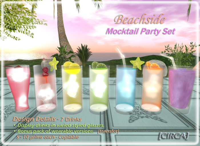 [CIRCA] - "Beachside" - Mocktail Party Set 