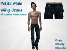 *Angel Rae's*Petite Male Wing Jeans