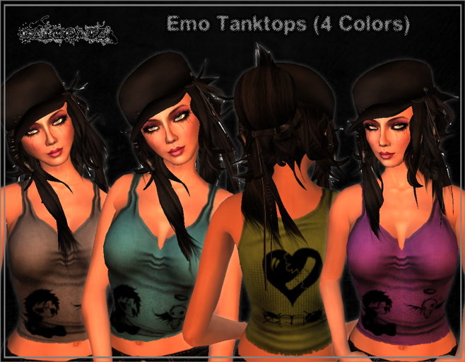 ::DarKCatZ:: Emo Tanktops (4 Colors)