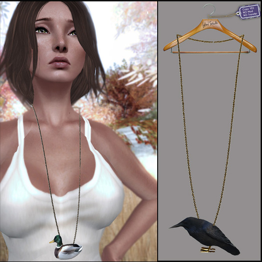 [ glow ] studio Bird Necklace Raven