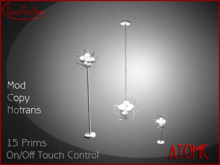 Damned Good Design: Atomic Lamp Set - nickel