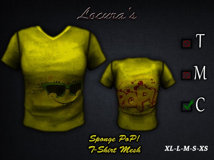 (L's) Mesh T-Shirt Sponge PoP!
