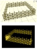 Golden Fence Full Permission 1 Prim