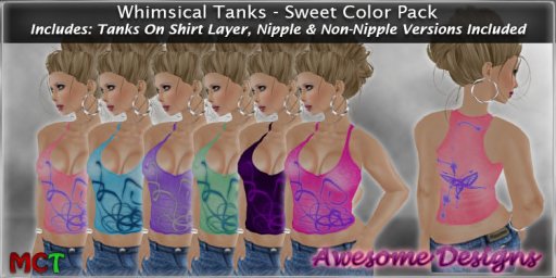 *Awesome Designs Whimsical Tanks - Sweet Color Pack