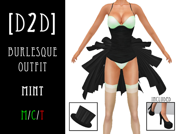 [D2D] Burlesque Outfit - Mint