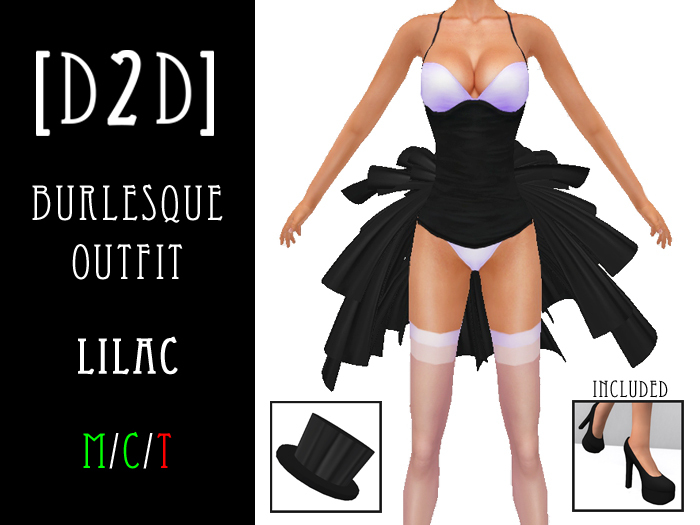 [D2D] Burlesque Outfit - Lilac