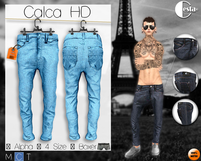" Calca HD " Blue Ligth