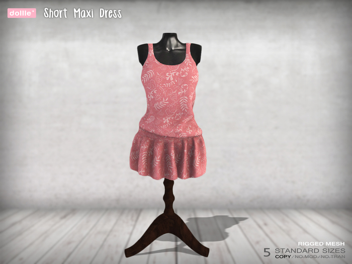 {dollle*} Short Maxi Dress - Pink