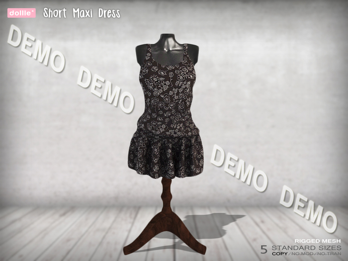 {dollle*} [DEMO] Short Maxi Dress