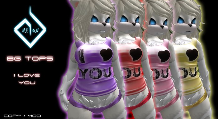 ! Ice Meep ! ~ BG Tops - I LOVE YOU (Pack)