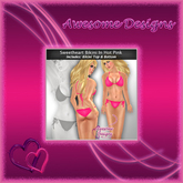 *Awesome Designs Sweetheart Bikini In Hot Pink