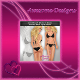 *Awesome Designs Sweetheart Bikini In Black