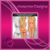 *Awesome Designs Sweetheart Bikini In Orange