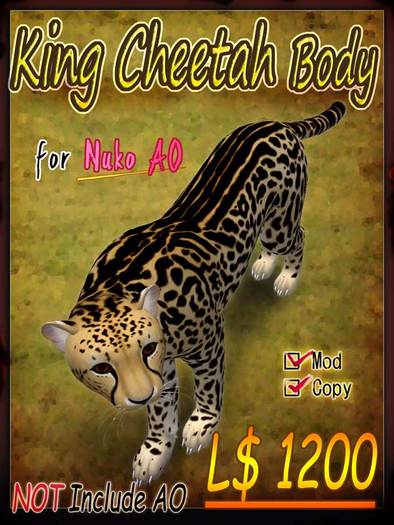 King Cheetah Body Ssize