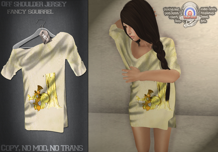 [UnderDogs] - Jersey Mesh Top - Fancy Squirrel 